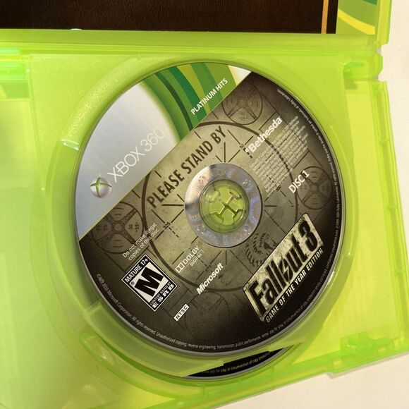 Fallout 3 GOTY + Fallout New Vegas Ultimate Edition Microsoft Xbox 360 Bundle - Picture 4 of 7